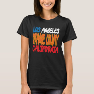 Los Angeles Orange County California Retro Vintage T-Shirt