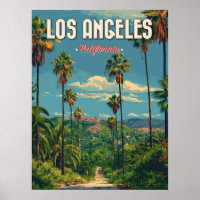 Los Angeles Palm Tree Vintage Travel