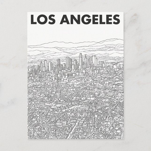 Los Angeles  Postcard (Front)