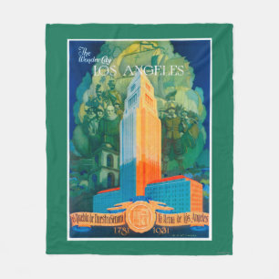 Los Angeles Promotional Poster Fleece Blanket