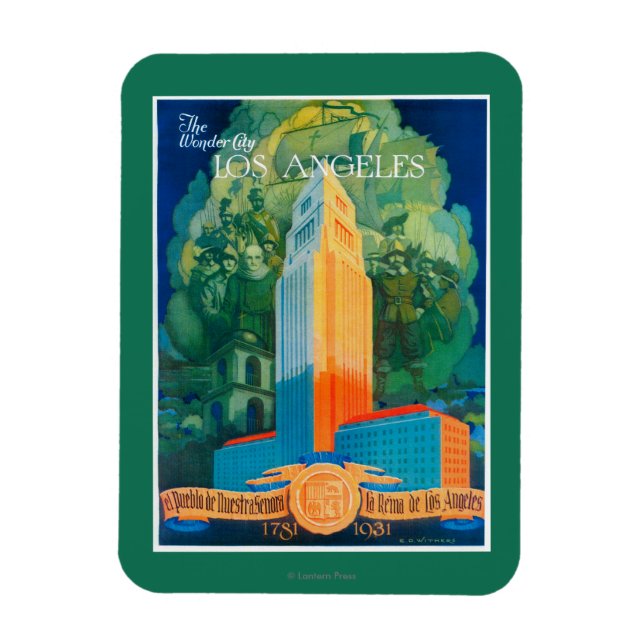 Los Angeles Promotional Poster Magnet (Vertical)
