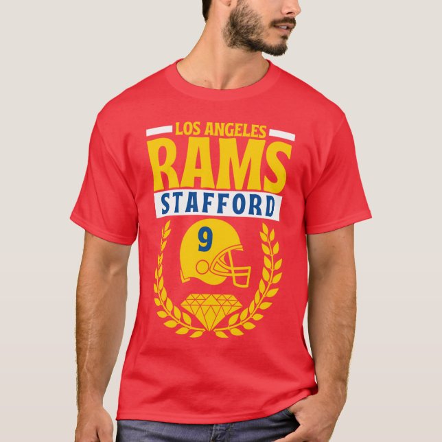 Los Angeles Rams Stafford 9 American Football frie T-Shirt (Front)