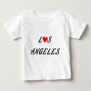Los Angeles Red Heart Baby T-Shirt