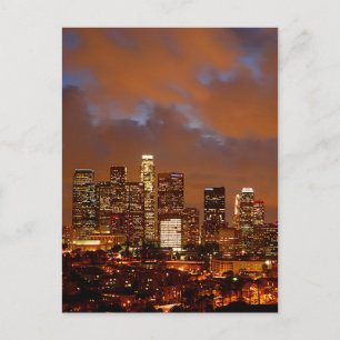 Los Angeles Red Skies Postcard