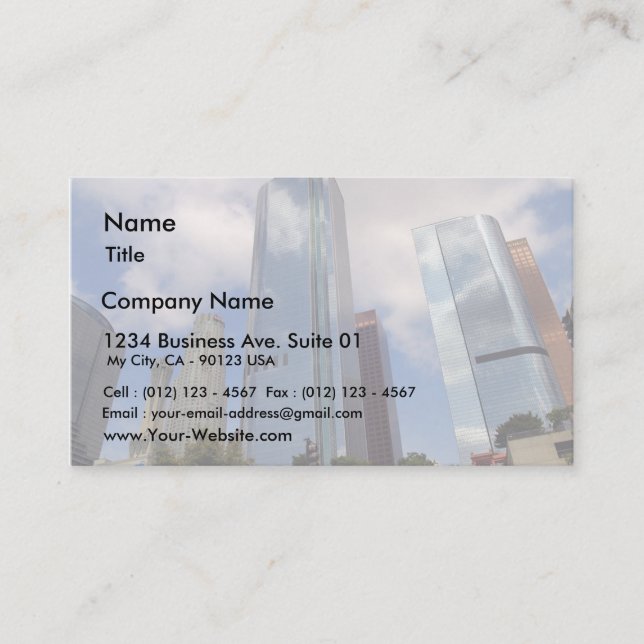 Los Angeles Skyline Business Card (Front)