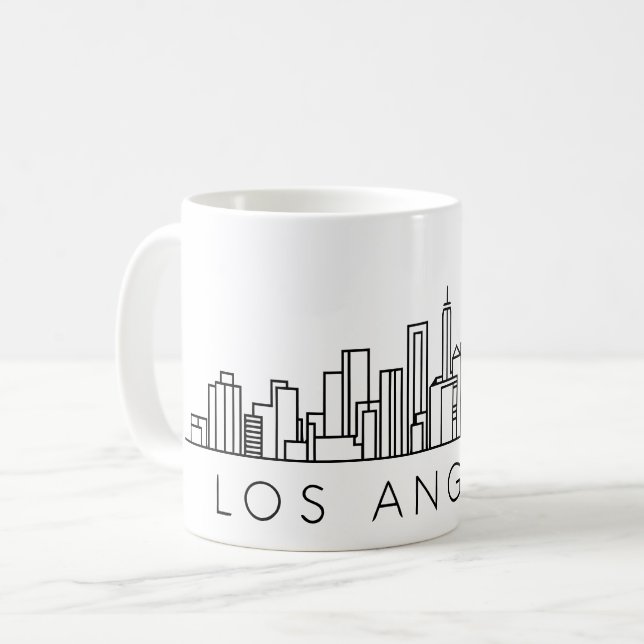 Los Angeles Skyline – Cityscape Design Coffee Mug (Front Left)