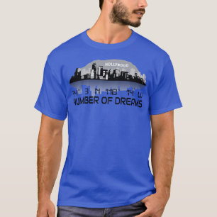 Los Angeles Skyline GPS Coordinates Dream City 1 T-Shirt