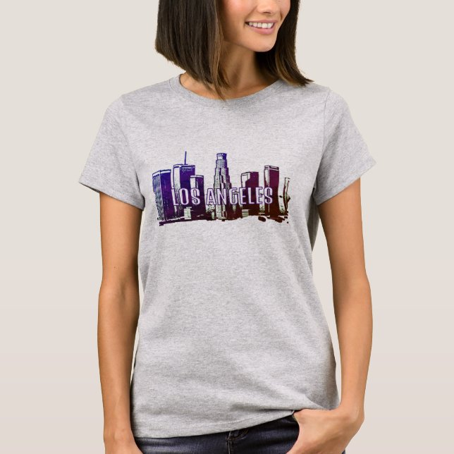 Los Angeles Skyline Graphic T-Shirt (Front)