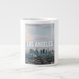 Los Angeles Skyline Retro City Aesthetic Travel Large Coffee Mug
