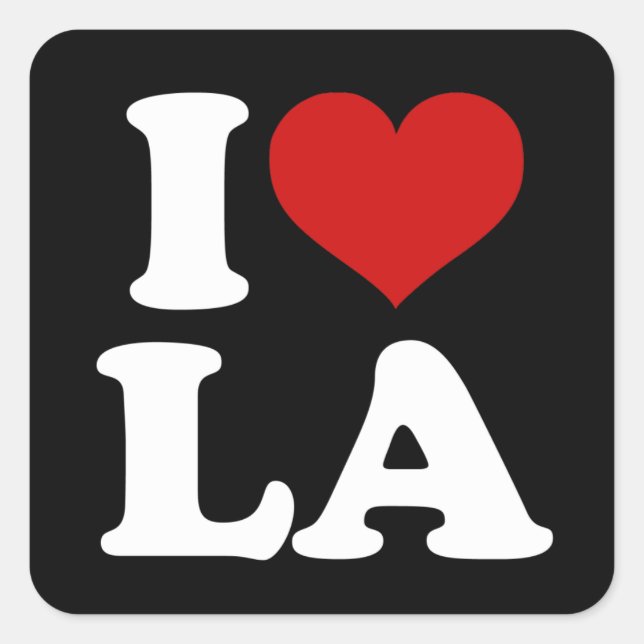 Los Angeles Square Sticker (Front)