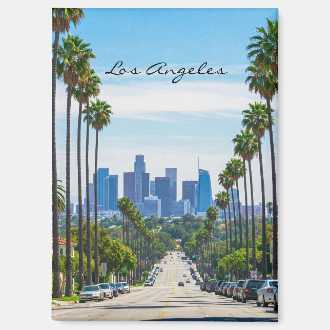 Los Angeles Street postcard Magnet (Front)