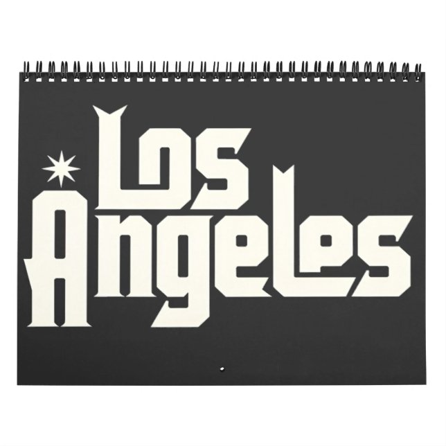 Los Angeles Street Style Retro Urban Design Calendar (Cover)