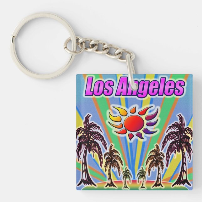 Los Angeles Summer Love Keychain (Front)