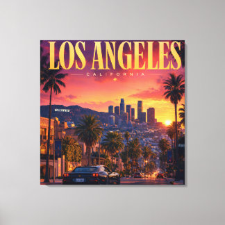 Los Angeles Sunset Canvas Print