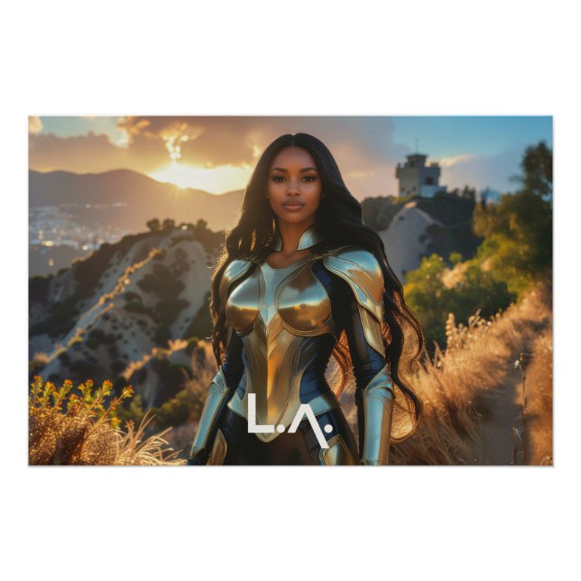 LOS ANGELES - SUPERHERO POSTER (Front)