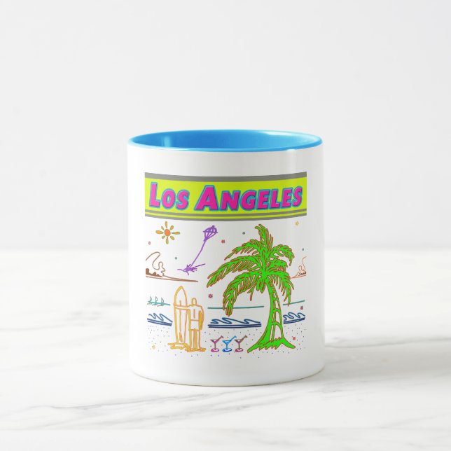 "Los Angeles" Surfer Beach Cup (Center)