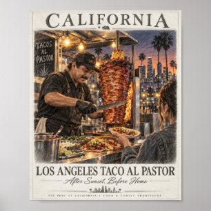 Los Angeles Taco al Pastor Poster