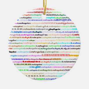 Los Angeles Text Design II Ornament