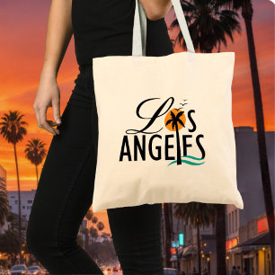 Los Angeles text design, Souvenir Tote Bag