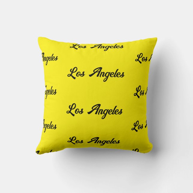 Los Angeles Throw Pillow  (Back)