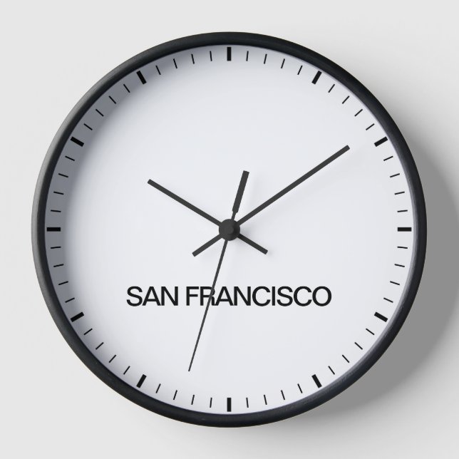 Los Angeles Time Zone Newsroom Style Clock (Front)