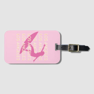 Los Angeles Travel Art, California, Travel Art Luggage Tag