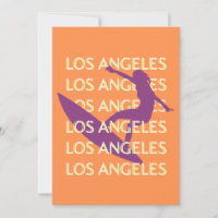 Los Angeles Travel Art, California, Travel, Orange