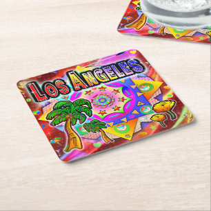 Los Angeles Tropical Friends Coaster