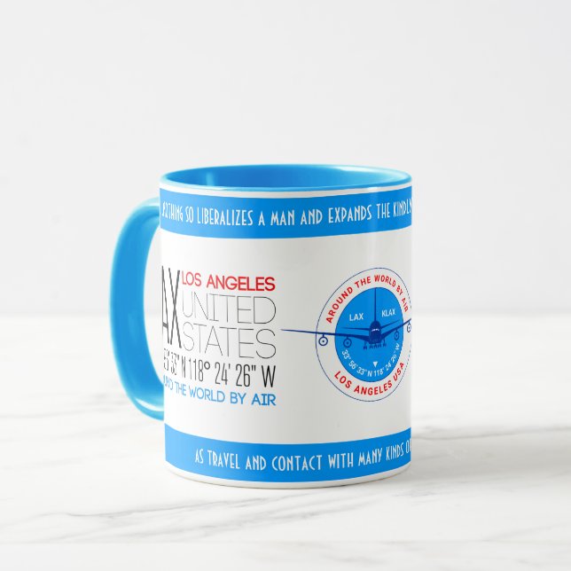 Los Angeles, United States elegant Mug (Front Left)
