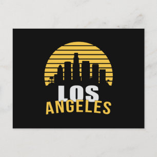 Los Angeles USA City Cityscape Skyline Funny Gift Postcard