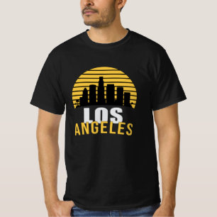 Los Angeles USA City Cityscape Skyline Funny Gift T-Shirt