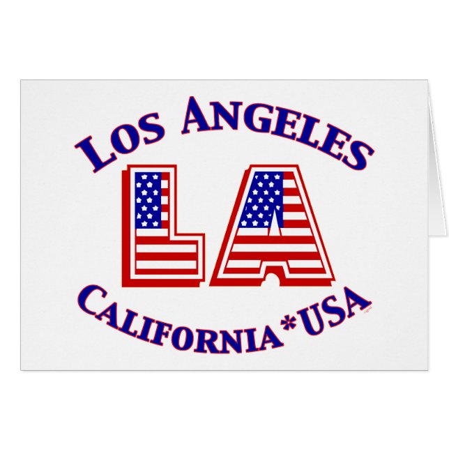 Los Angeles USA Patriotic Logo (Front Horizontal)