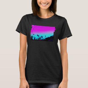 Los Angeles Vaporwave Aesthetic Lights For Men and T-Shirt