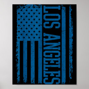 Los Angeles Vintage Design Men Women Kids Poster