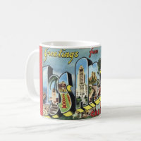 Los Angeles Vintage Postcard Mug