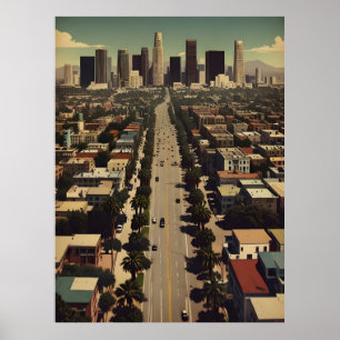 Los Angeles vintage poster
