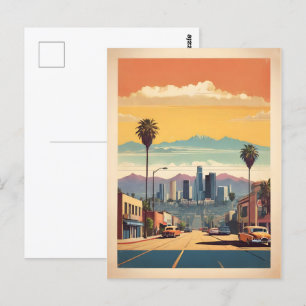 Los Angeles vintage poster Postcard