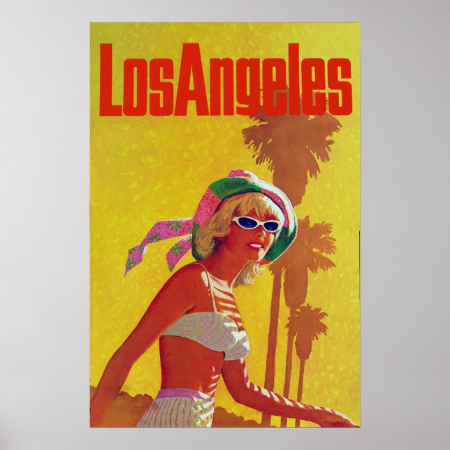 Los Angeles vintage travel poster (Front)
