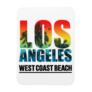 Los Angeles West Coast Beach Magnet