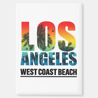 Los Angeles West Coast Beach Magnet