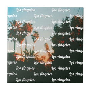 Los Angeles, West Hollywood Travel Souvenir Ceramic Tile