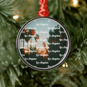Los Angeles, West Hollywood Travel Souvenir Metal Ornament