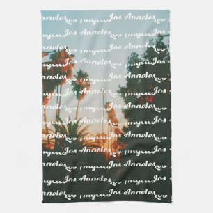 Los Angeles, West Hollywood Travel Souvenir Tea Towel