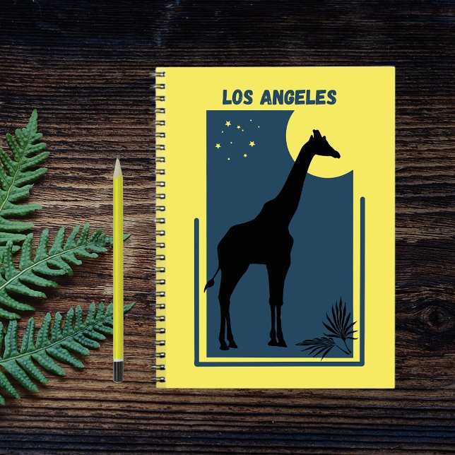 Los Angeles Zoo California Vintage Giraffe Notebook (Creator Uploaded)