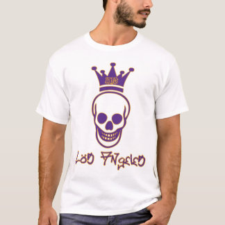 Los Angles 213 Skull Shirt - Purple and Gold