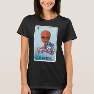 Los Antojitos Mexican Slang Lottery Bingo Cards T-Shirt