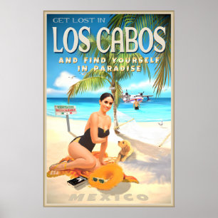 Los Cabos Mexico Baja California Travel Poster