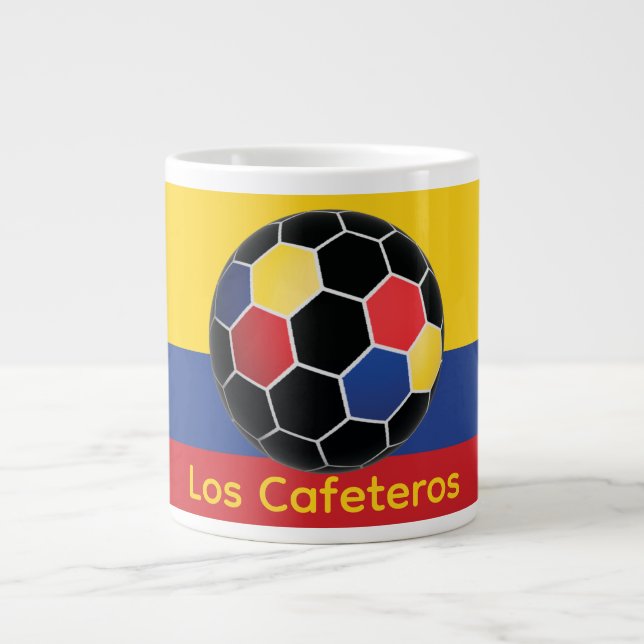 Los Cafeteros Large Coffee Mug (Front)