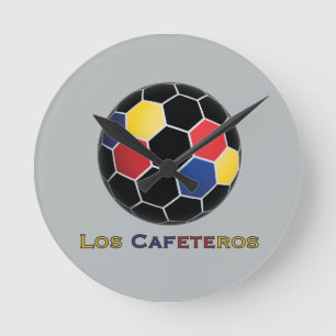 Los Cafeteros Round Clock