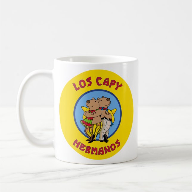 Los Capy Hermanos mug (Left)